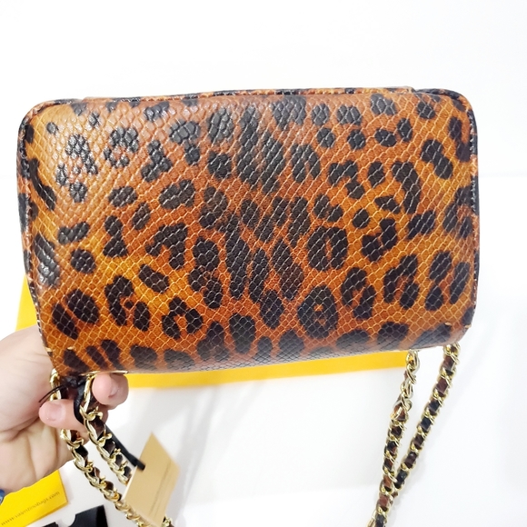 Valentino auth leopard print crossbody bag - Picture 9 of 11